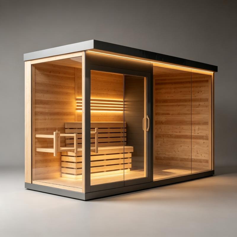 Spa Wellness Design - Modern Sauna Room Custom Design Luxury