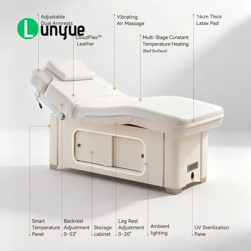 Electric Massage Bed Adjustabl - Spa Wellness Design recension och pris
